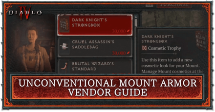 Diablo 4 - Unconventional Mount Armor Vendor