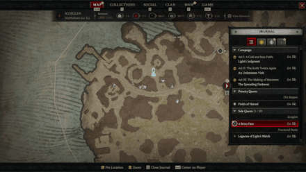 Diablo 4 - A Briny Fate Map View
