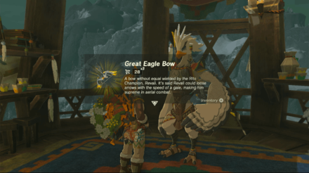 TOTK - Legacy of the Rito Get the Eagle Bow