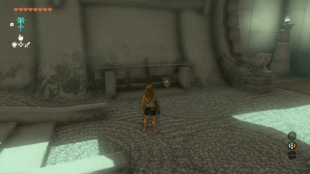 Zelda TotK - Grab Equipment by the Entrance of Isisim Shrine