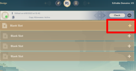 Genshin - How to Make Custom Domains - Create from Design menu