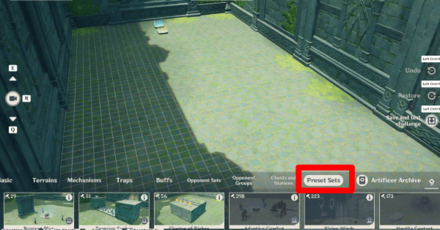 Genshin - How to Make Custom Domains - Select Preset Sets