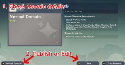 Genshin - How to Make Custom Domains - Publish