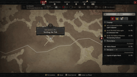Diablo 4 - Settling the Tab Map View