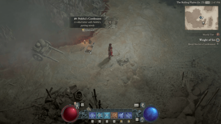 Diablo 4 Weight of Sin - Nekhii