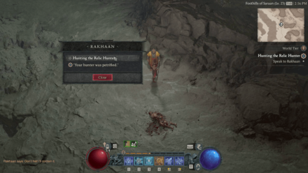 Diablo 4 Hunting the Relic Hunter - Rakhaan