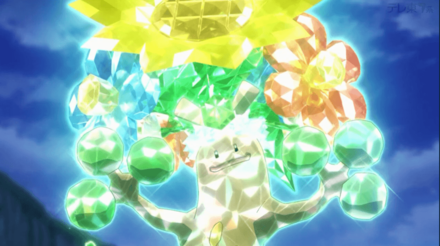 Pokemon Scarlet and Violet SV - Anime Screenshot - Tera Sudowoodo