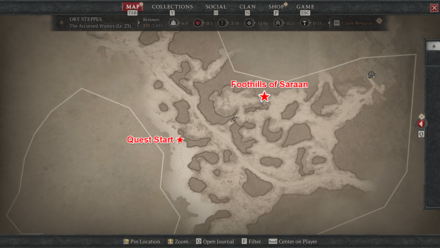 Diablo 4 Foothills of Saraan