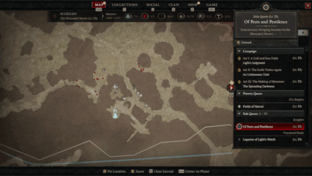 Diablo 4 - Of Pests and Pestilence Map View