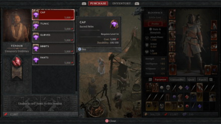 Diablo 4 - Unsavory Oddities Features