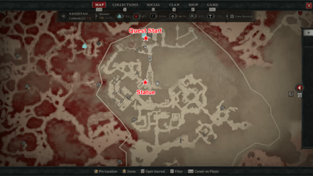Diablo 4 In Desperate Times Watcher Statue Location
