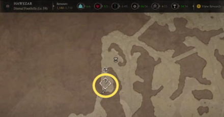 Renn Dayne Location Map