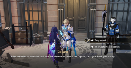 Honkai Star Rail - Talk to Gepard