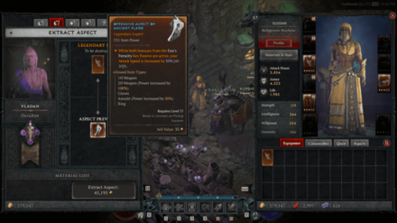 Diablo 4 - Extract Aspects from Mediocre Legendaries