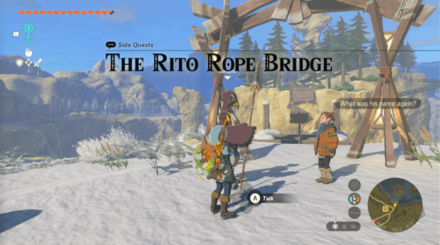 Tears of the Kingdom TOTK The Rito Rope Bridge How to Unlock