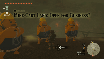 Tears of the Kingdom TOTK Mine-Cart Land: Open For Business! How to Unlock
