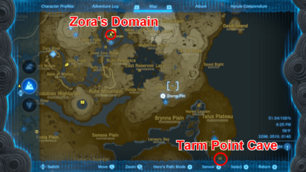 TOTK - True Treasure - Go to Tarm Point Cave