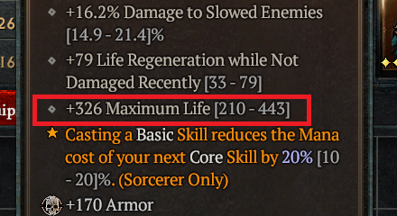 Diablo 4 - Increase Base and Maximum Life