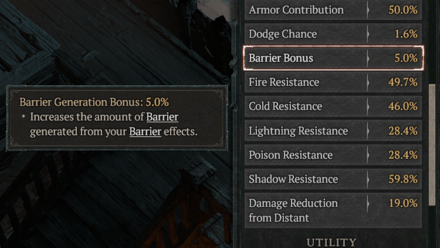 Diablo 4 - Barrier Generation Increases Barrier Strength