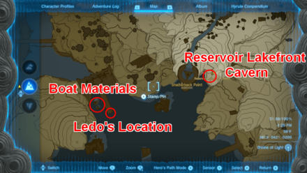 TOTK - The Blue Stone - Go to the Cavern