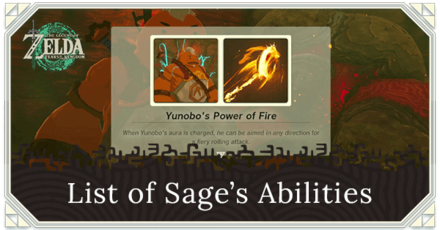 Zelda TOTK - List of Sage Abilities