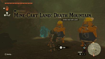 Tears of the Kingdom TOTK Mine-Cart Land: Death Mountain How to Unlock