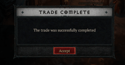 Diablo 4 - Trade Complete