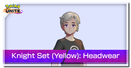 Pokemon UNITE - Knight Set Yellow Headwear