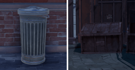 Honkai Star Rail - Trash Can and Dumpster