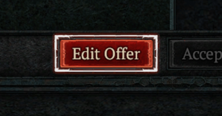 Diablo 4 - Edit Offer Button