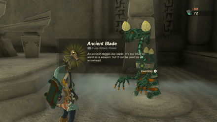 TOTK - Ancient Blades Below - Ancient Blade