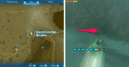 TOTK - The Captured Tent Mount Drena Foothill Cave Location