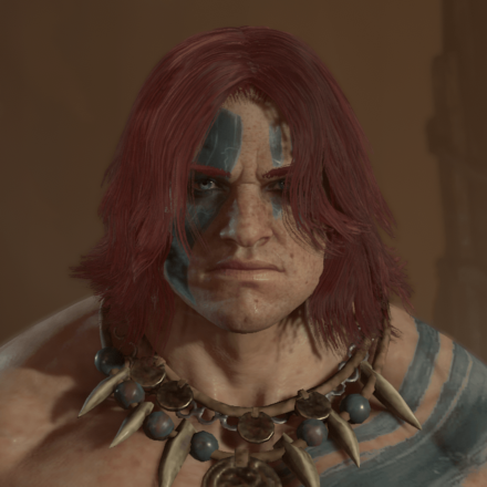 Diablo 4 - Crushed Garnet Hair