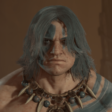 Diablo 4 - Teal/White Hair