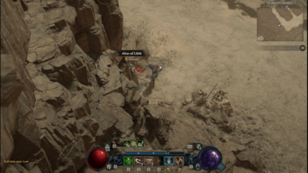 Diablo 4 - Altar of Lilith #54 Kehjistan Amber Sands Map
