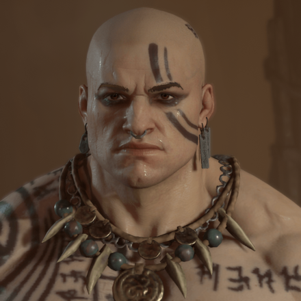 Diablo 4 - Barbarian Hair 1