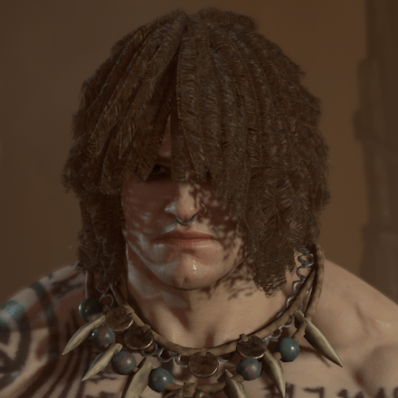 Diablo 4 - Barbarian Hair 2