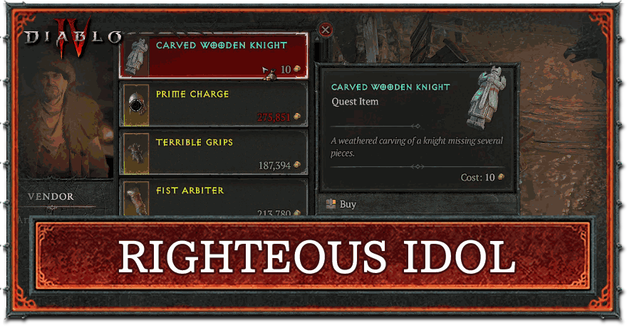 Diablo 4 - Righteous Idol Top Banner
