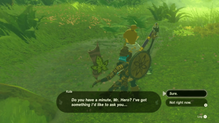 TOTK - Talk to Kula to Begin the Quest