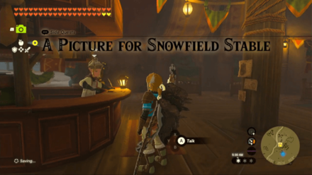 Tears of the Kingdom TOTK A Picture for Snowfield Stable How to Unlock