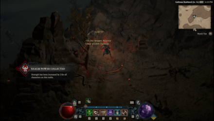 Diablo 4 - Altar of Lilith #105 Dry Steppes Untamed Scarps Map