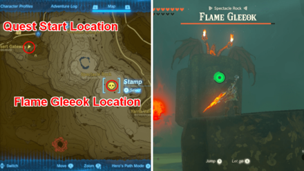 TOTK - Gleeok Guts Side Quest - Gleeok Location