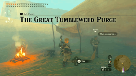 Tears of the Kingdom TOTK The Great Tumbleweed Purge How to Unlock