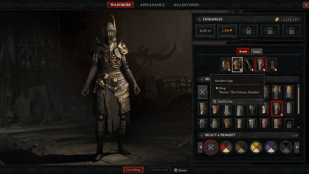 Diablo 4 - Equip the Grimace Macabre Set