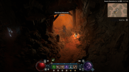 Diablo 4 - Abandoned Mineworks Kehjistan Scouring Sands Map