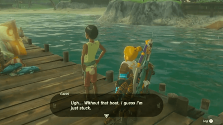 Zelda Tears of the Kingdom TOTK - Talk to Garini