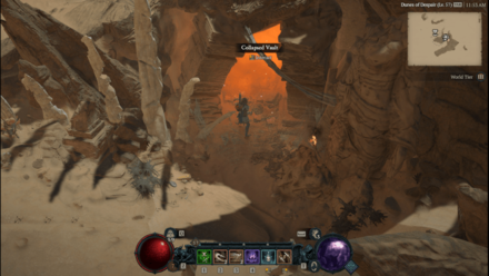 Diablo 4 - Collapsed Vault Kehjistan Amber Sands Map