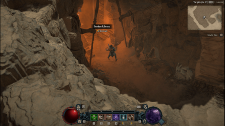 Diablo 4 - Sunken Library Kehjistan Amber Sands Map