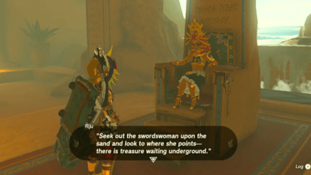 Zelda Tears of the Kingdom TOTK - Speak to Riju