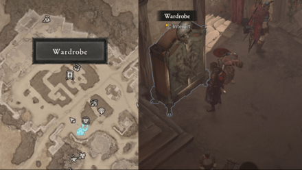 Diablo 4 - Find and Interact with the Nearest Wardrobe
